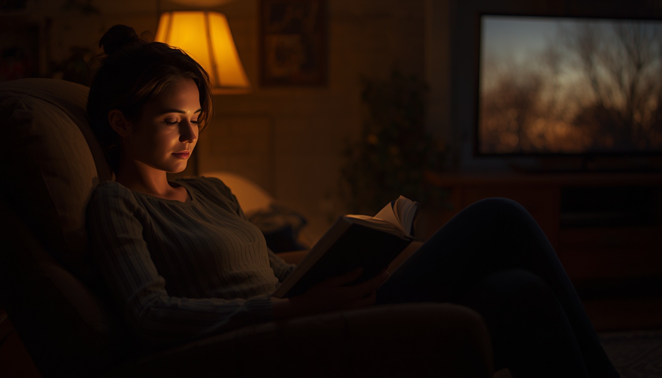Stunningpurifica lezen bij avondlicht